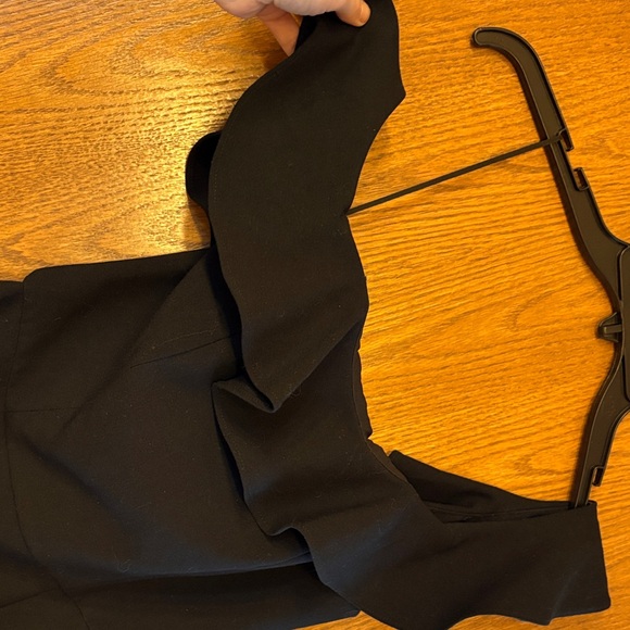 French Connection Black Ruffle Mini Dress - Picture 4 of 4